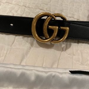 Gucci Double GG Leather Belt